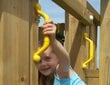 Bērnu rotaļu laukums Jungle Gym Hut 2-Swing cena un informācija | Dārza mēbeles bērniem | 220.lv
