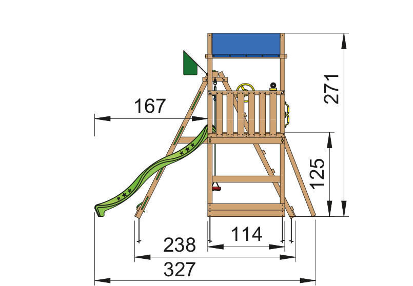 Bērnu rotaļu laukums Jungle Gym Hut 1-Climb цена и информация | Bērnu rotaļu laukumi, mājiņas | 220.lv
