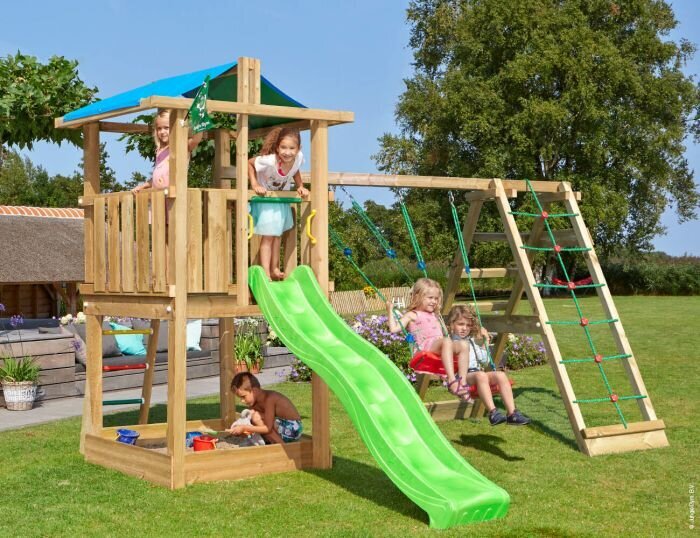 Bērnu rotaļu laukums Jungle Gym Hut 2-Climb цена и информация | Dārza mēbeles bērniem | 220.lv