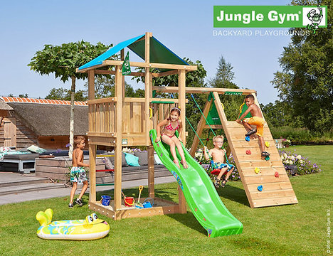 Bērnu rotaļu laukums Jungle Gym Hut Climb Xtra cena un informācija | Bērnu rotaļu laukumi, mājiņas | 220.lv