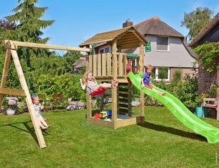 Детская площадка Jungle Gym Cottage 2-Swing цена и информация | Детские игровые домики | 220.lv