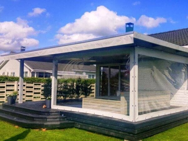 PVC tents caurspīdīgs 0,65mm (650 mkr) cena un informācija | Siltumnīcas | 220.lv