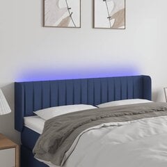 Изголовье со светодиодом, синее, 147x16x78/88 см цена и информация | Кровати | 220.lv