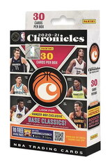 Basketbola kārtis Panini Chronicles 2020/2021 Hanger Box, 30 gab. cena un informācija | Kolekcionējamas kartiņas | 220.lv