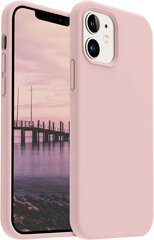 Apple iPhone 12 Pro aizsargvāciņš (real liquide silicone Easy Clean) rozā cena un informācija | Telefonu vāciņi, maciņi | 220.lv