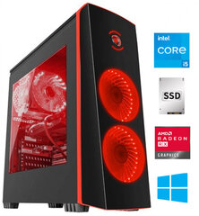 Gamer i5-6500 16GB 512GB SSD RX6600 Windows 10 Professional Stacionārais dators cena un informācija | Stacionārie datori | 220.lv