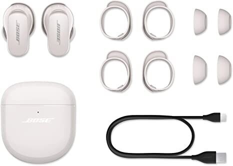 Bose QuietComfort Earbuds II, valge - True-wireless headphones cena un informācija | Austiņas | 220.lv