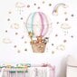 Bērnu sienas uzlīme Gaisa balons cena un informācija | Dekoratīvās uzlīmes | 220.lv