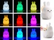 Silikona RGB lampa Zaķis цена и информация | Lampas bērnu istabai | 220.lv