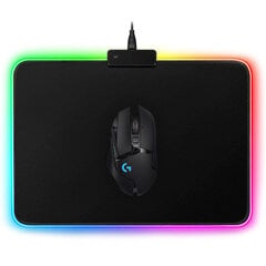 Игровой коврик RGB для мыши 35x25см цена и информация | Мыши | 220.lv