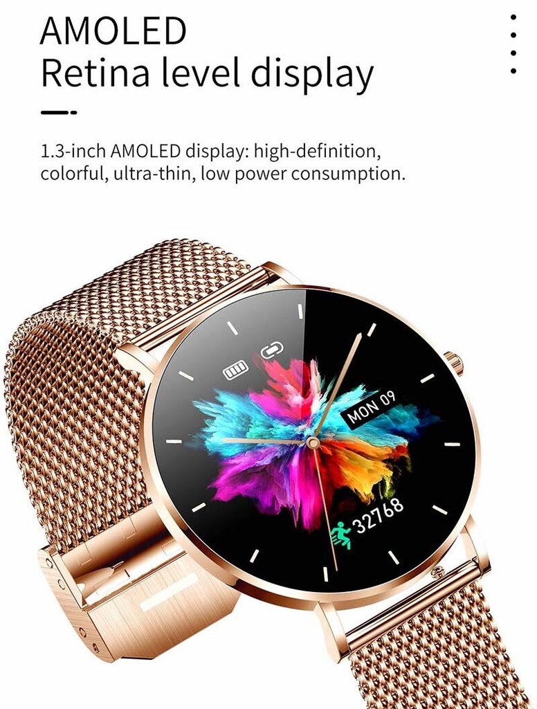 BlueQ DT2 Gold cena un informācija | Viedpulksteņi (smartwatch) | 220.lv