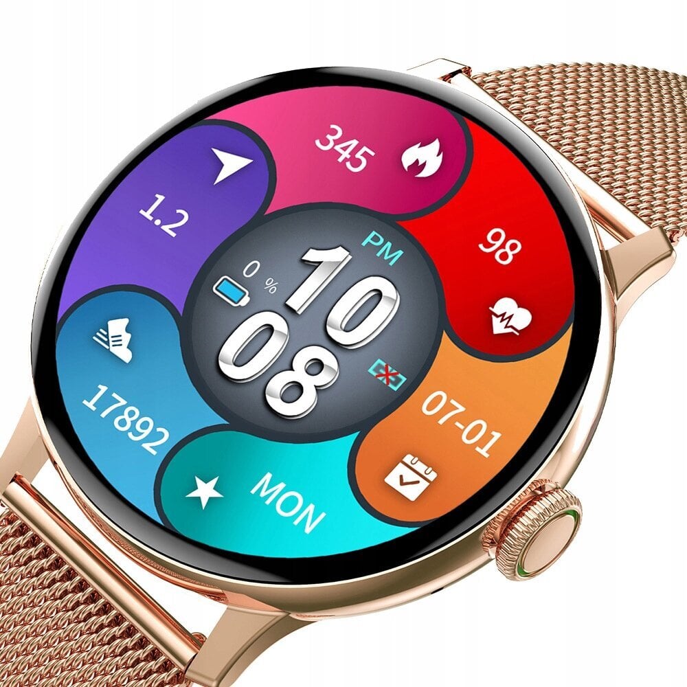 BlueQ DT2 Gold cena un informācija | Viedpulksteņi (smartwatch) | 220.lv