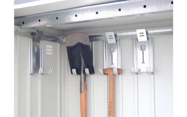 Mantu glabātuve Equipment Locker 90, (93 x 83 x 182,5 cm), metāliski tumši pelēks; цена и информация | Dārza instrumenti | 220.lv