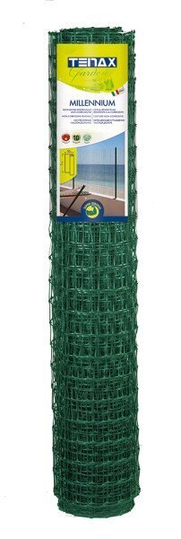 MILLENNIUM plastikāta žogs 1 x 10 m, zaļš cena un informācija | Žogi un piederumi | 220.lv