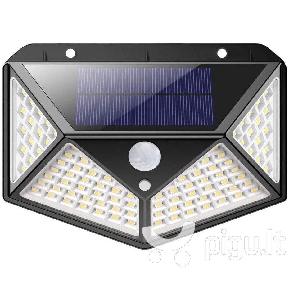 Saules baterijas LED 100 SMD цена и информация | Āra apgaismojums | 220.lv