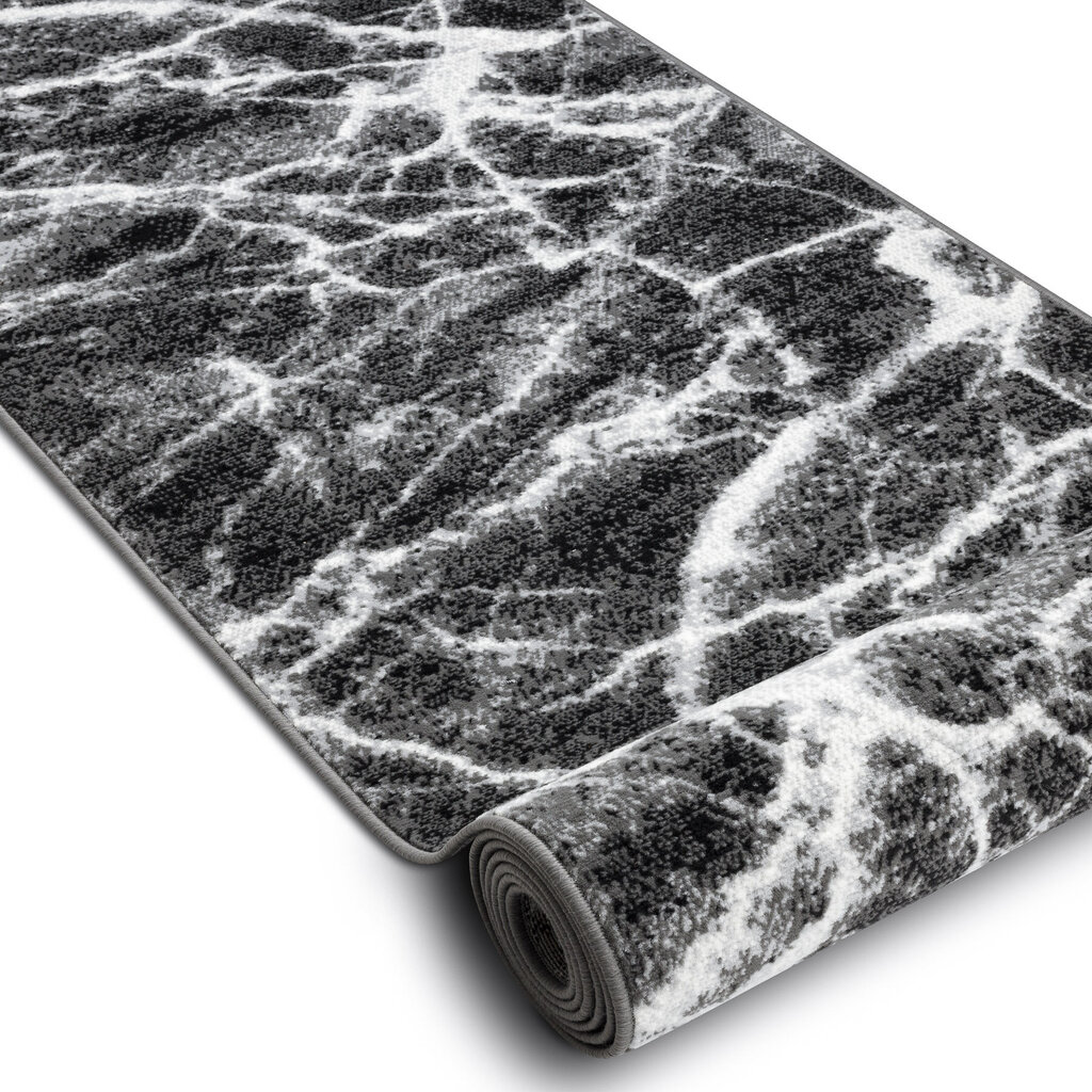 Paklājs - celiņš BCF MORAD Marmur Marmors antracīts / melns 70 cm цена и информация | Paklāji | 220.lv