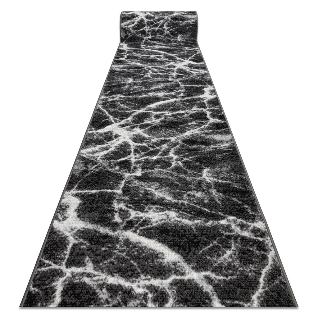 Paklājs - celiņš BCF MORAD Marmur Marmors antracīts / melns 70 cm цена и информация | Paklāji | 220.lv