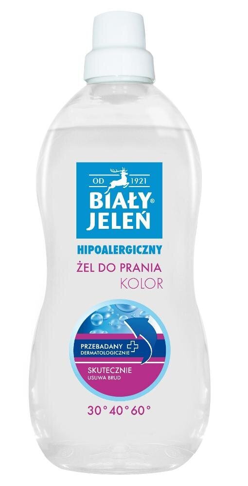 Šķidrais mazgāšanas līdzeklis Biały Jeleń Color, 1.5l cena un informācija | Veļas mazgāšanas līdzekļi | 220.lv