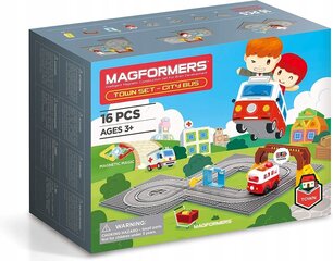 Magnētiskais konstruktors Magformers City, 16 el. цена и информация | Конструкторы и кубики | 220.lv