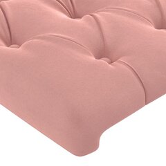 Изголовье со светодиодом, розовое, 90x5x118/128 см цена и информация | Кровати | 220.lv