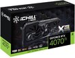 Inno3D GeForce RTX 4070 Ti iCHILL X3 (C407T3-126XX-186148H) cena un informācija | Videokartes (GPU) | 220.lv