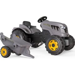 Traktors ar piekabi Smoby Stronger XXL, pelēks цена и информация | Игрушки для мальчиков | 220.lv