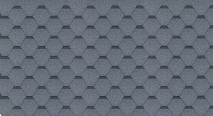 Komplekts no bitumena dakstiņiem Hexagonal Rock H101GREY, pelēka krāsa cena un informācija | Jumta segumi | 220.lv