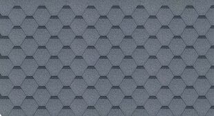 Komplekts no bitumena dakstiņiem Hexagonal Rock H105GREY, pelēka krāsa cena un informācija | Jumta segumi | 220.lv