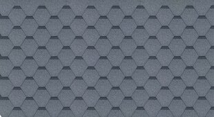 Komplekts no bitumena dakstiņiem Hexagonal Rock H331GREY, krāsa pelēka cena un informācija | Jumta segumi | 220.lv
