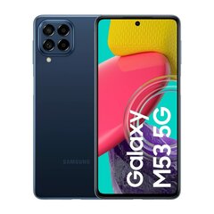 Samsung Galaxy M53 5G, 8/128GB, Dual SIM SM-M536BZBGEUE Blue cena un informācija | Mobilie telefoni | 220.lv