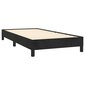 vidaXL atsperu gulta ar matraci, melns samts, 100x200 cm цена и информация | Gultas | 220.lv