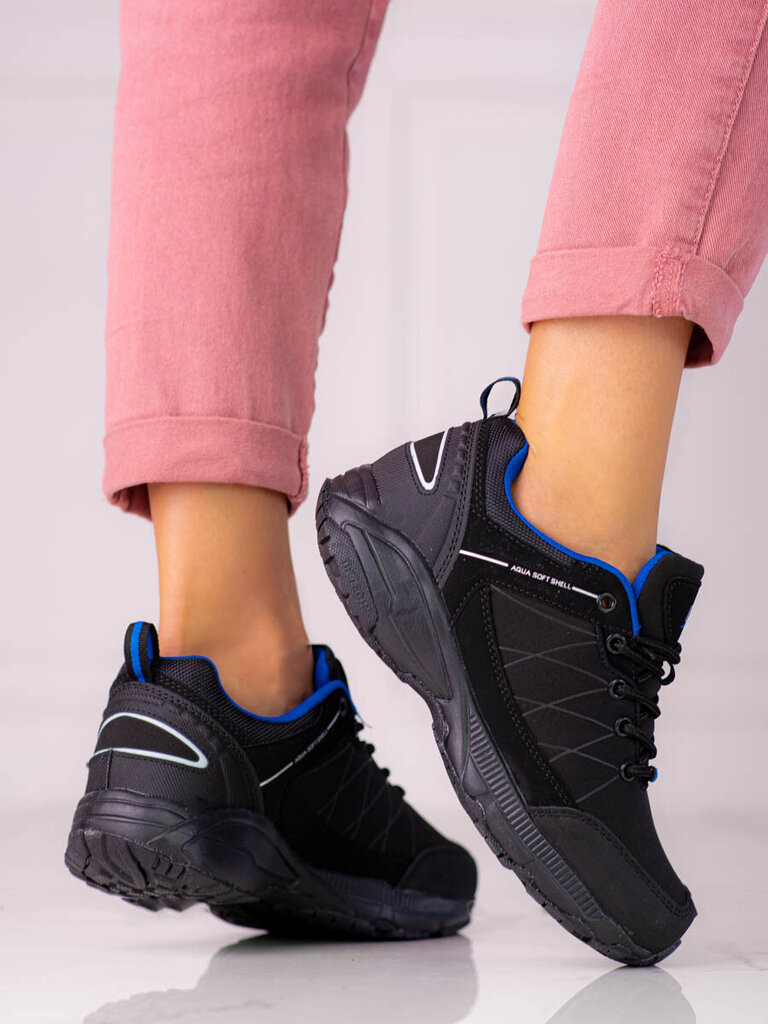 Sieviešu DK ūdensizturīgi trekinga apavi, melnā un zilā krāsā cena un informācija | Sporta apavi sievietēm | 220.lv