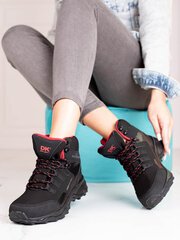 Ērti sieviešu trekinga apavi ar augstu augšdaļu DK, melni cena un informācija | Sporta apavi sievietēm | 220.lv