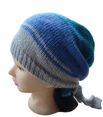 Теплый шарф-косынка-бандана, серый/синий/зелёный цена и информация | Женские шапки | 220.lv