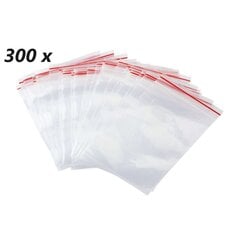 300. gab. ZIP lock aizveramie maisiņi 100x150 mm 45 my цена и информация | Посуда для хранения еды | 220.lv