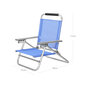 Pludmales krēsls, zils GCB65BU цена и информация | Sauļošanās krēsli | 220.lv