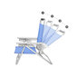 Pludmales krēsls, zils GCB65BU cena un informācija | Sauļošanās krēsli | 220.lv