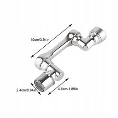 1 * поворотный кран 1080 ° цена и информация | Принадлежности для кухонных раковин и смесителей | 220.lv