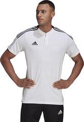 Мужская футболка Adidas Tiro 21 Polo M GM7363, белая цена и информация | Мужские футболки | 220.lv