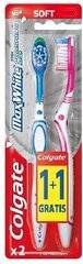 Mīksta zobu birste Colgate Max White, 2 gab. цена и информация | Зубные щетки, пасты | 220.lv