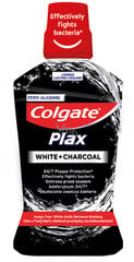 Mutes skalojamais līdzeklis Colgate Plax White + Charcoal mouthwash, 500 ml cena un informācija | Colgate Smaržas, kosmētika | 220.lv