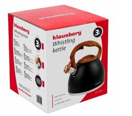 Klausberg tējkanna ar svilpi, 3 l cena un informācija | Kafijas kannas, tējkannas | 220.lv