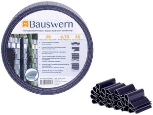 Žoga lentes komplekts Bauswern eco, 35 x 0,0475 m (450 g/m²) + 28 klipši. Pelēks цена и информация | Заборы и принадлежности к ним | 220.lv