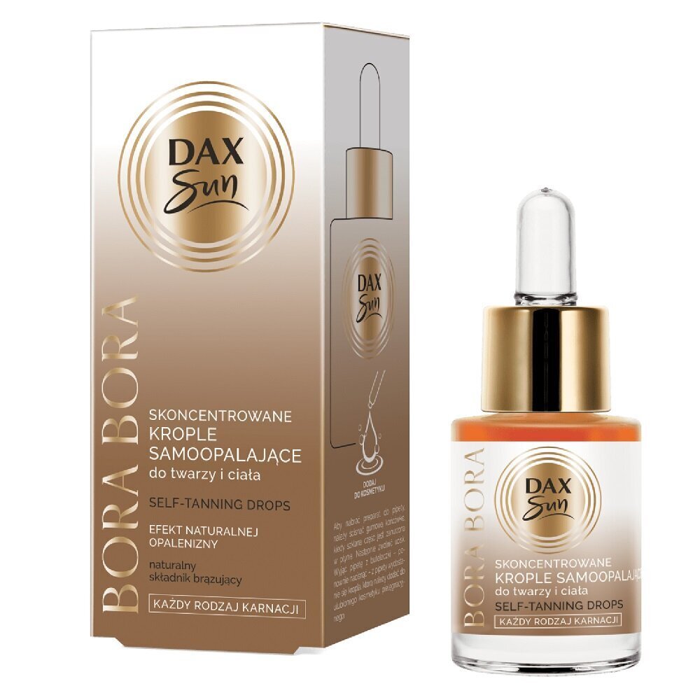 Pašiedeguma pilieni sejai un ķermenim Dax Sun Bora Bora, 15 ml цена и информация | Paštonējošie līdzekļi | 220.lv