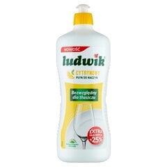 Ludwik trauku mazgāšanas līdzeklis Lemon, 450 g, citronu smarža cena un informācija | Trauku mazgāšanas līdzekļi | 220.lv