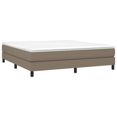 vidaXL atsperu gulta ar matraci, pelēkbrūns, 180x200 cm, audums цена и информация | Кровати | 220.lv