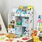 Rotaļlietu un grāmatu organaizeris GKR42WT cena un informācija | Plaukti bērnu istabai | 220.lv