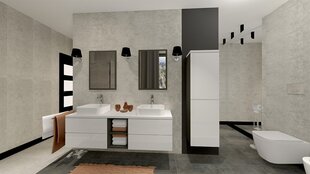 Комплект для ванной Лето 2-графит / белый пол + люстра цена и информация | Комплекты в ванную | 220.lv