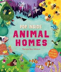 Pop Inside: Animal Homes cena un informācija | Grāmatas mazuļiem | 220.lv