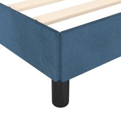 vidaXL gultas rāmis ar galvgali, tumši zils samts, 120x200 cm цена и информация | Кровати | 220.lv